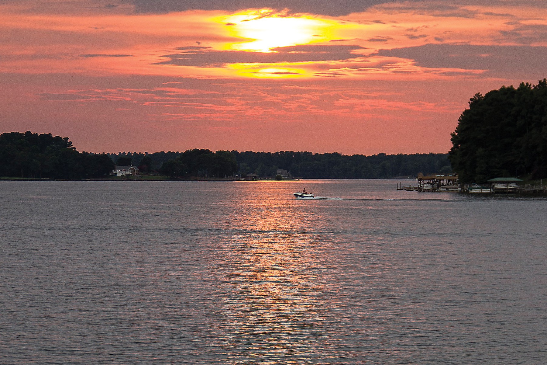 Sunset over Lake Wylie